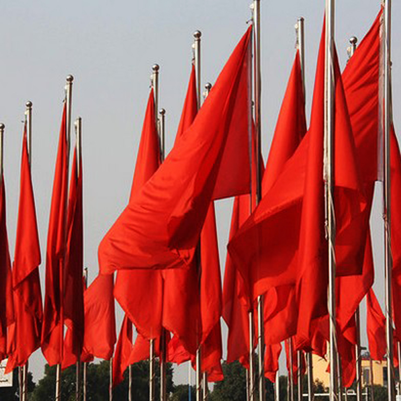 博金来(bojinlai)纯红色彩旗 (尺寸约为1.2*1.7m)