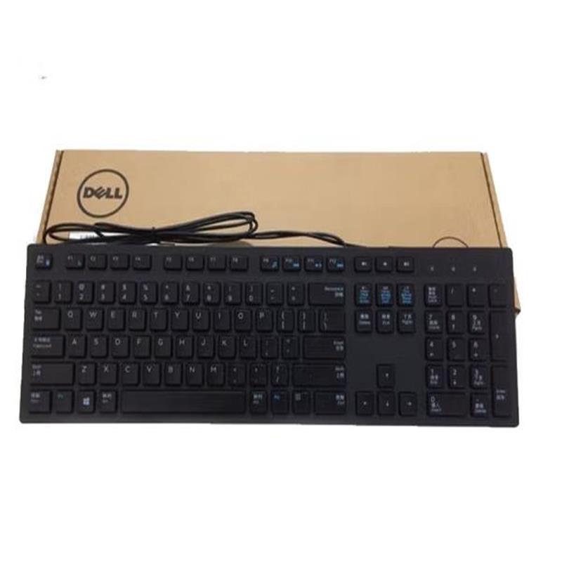 戴尔（DELL）KB216 笔记本台机商务办公家用外接有线办公巧克力键盘 KB216黑色