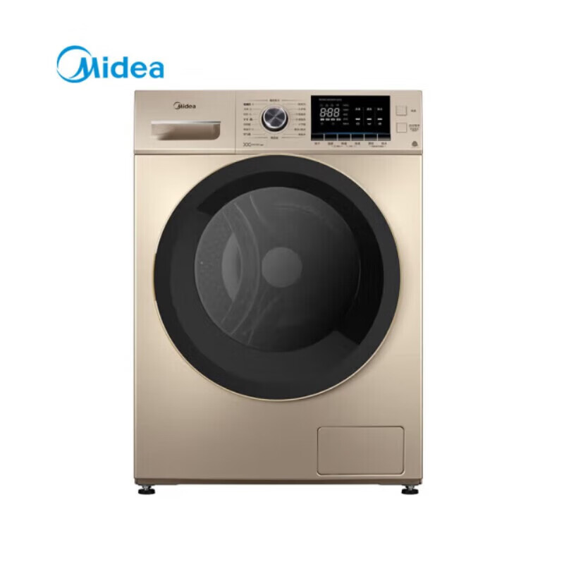 美的（Midea）滚筒洗衣机全自动10KG变频智能家电大容量洗烘一体高温筒自洁MD100-1451WDY-G21G