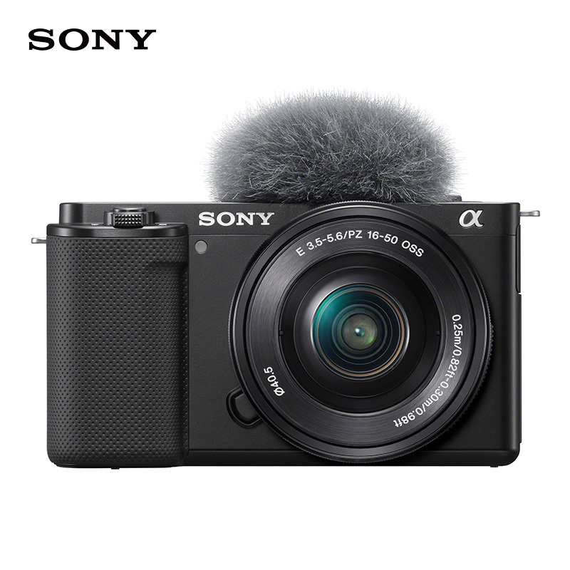 索尼（SONY）ZV-E10L 半画幅微单相机 标准镜头套装  美肤拍照 颜值机身 精准对焦 VLOG APS-C画幅 黑色
