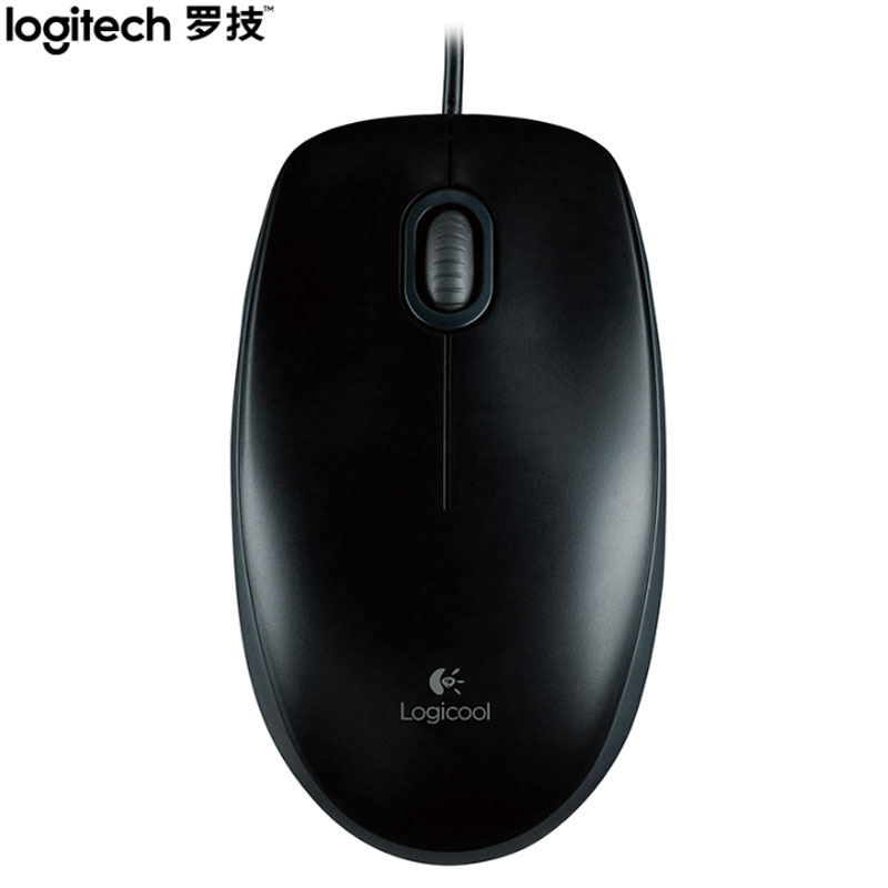 罗技（Logitech）M100r 鼠标 有线鼠标 办公鼠标  黑色