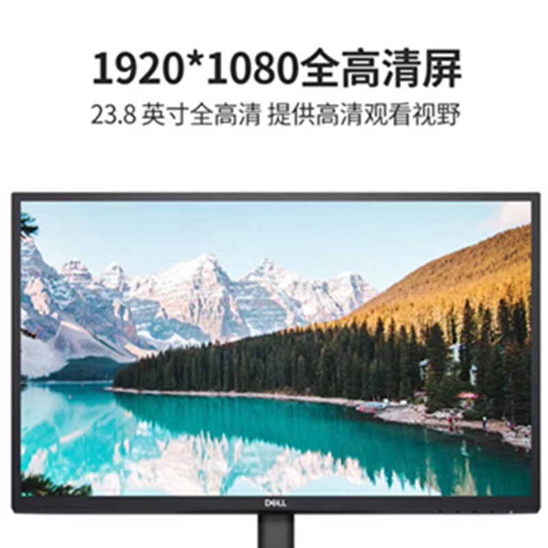 戴尔（DELL） E2423H 23.8英寸 VA屏 DP+VGA接口 低蓝光 可调节 高清办公电脑显示器