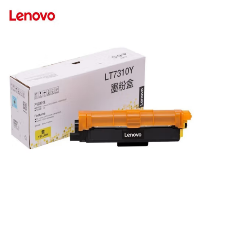 联想（Lenovo）LT7310K黑色原装墨粉盒 适用于CM7310DNW/CM7810DXF激光机 LT7310Y黄色